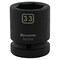 Dynamic 1" Drive Standard Socket, Black Phosphate, Tools 33MM X 1" Drive, 6 Point Standard Length D025033 - alternate 3